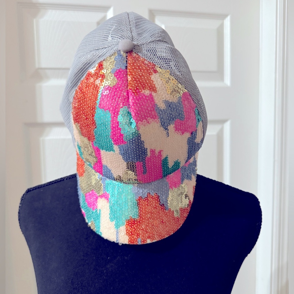 Multi-color women’s sequin hat